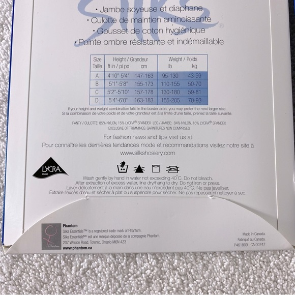 Vintage Essentials Control Top Pantyhose In Natural x2 NWT - Picture 3 of 7